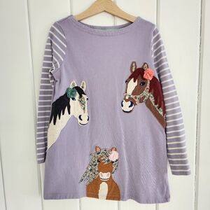Mini Boden Horse Applique Tunic Size 8/9